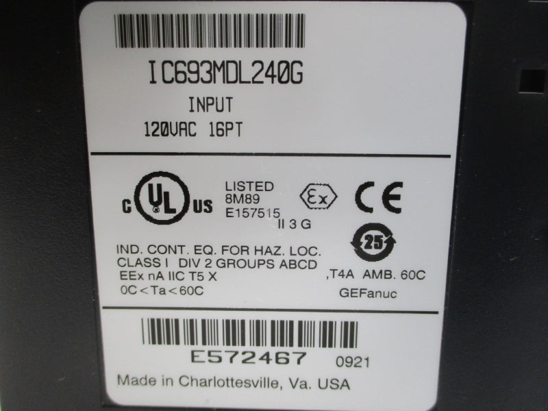 FANUC IC693MDL240G 120VAC NSMP