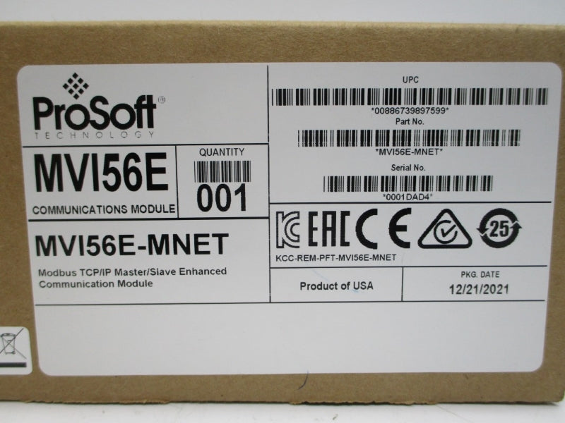 PROSOFT TECHNOLOGY MVI56E-MNET NSFS
