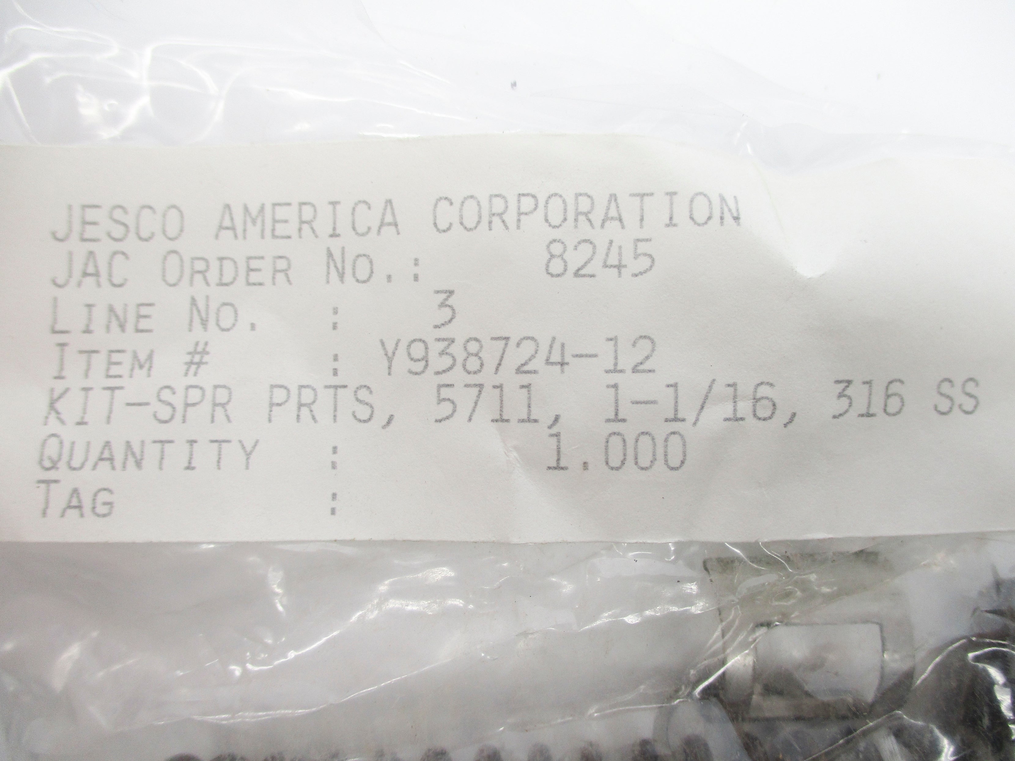 JESCO AMERICA CORPORATION Y938724-12 NSMP
