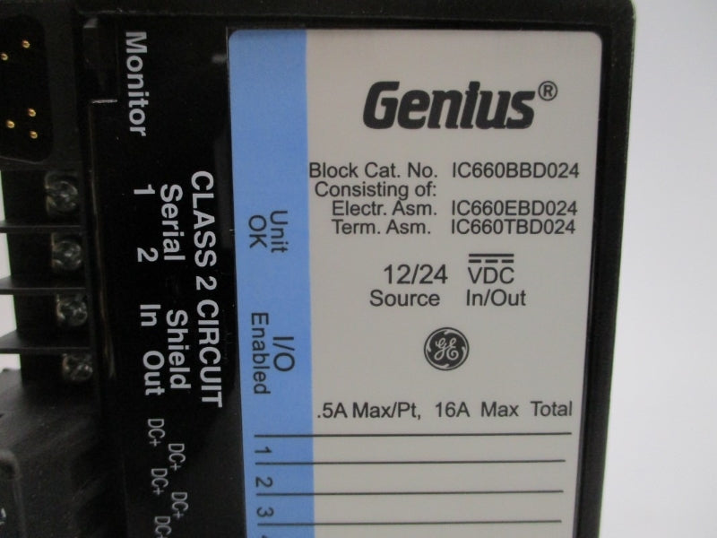 GENUIS GE IC660BBD024X1 12/24VDC 16A NSMP