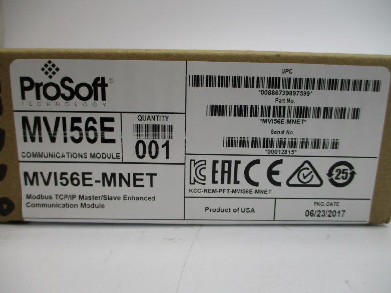 PROSOFT TECHNOLOGY MVI56E-MNET 24V NSMP