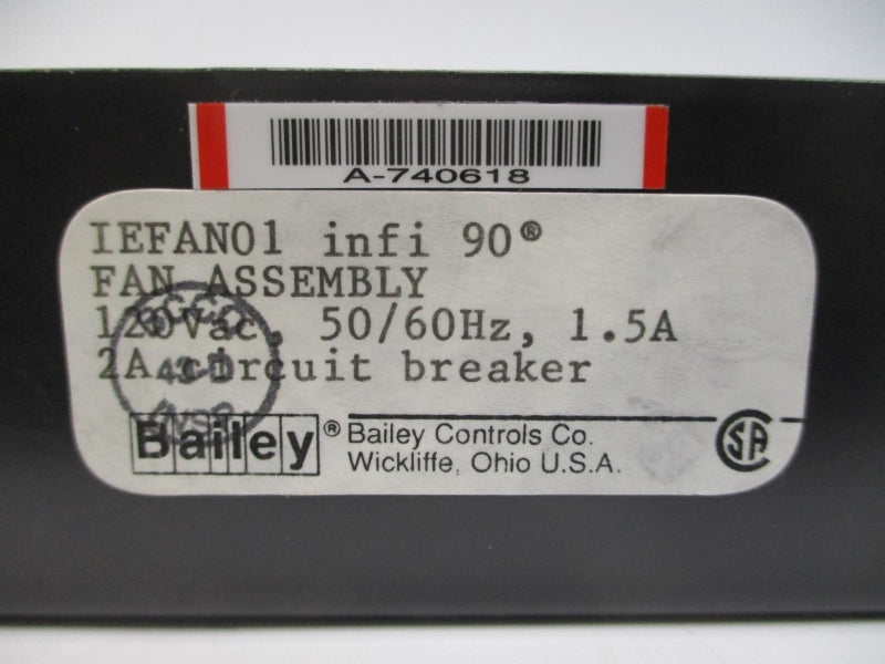 BAILEY IEFAN01 120VAC 1.5A NSNP