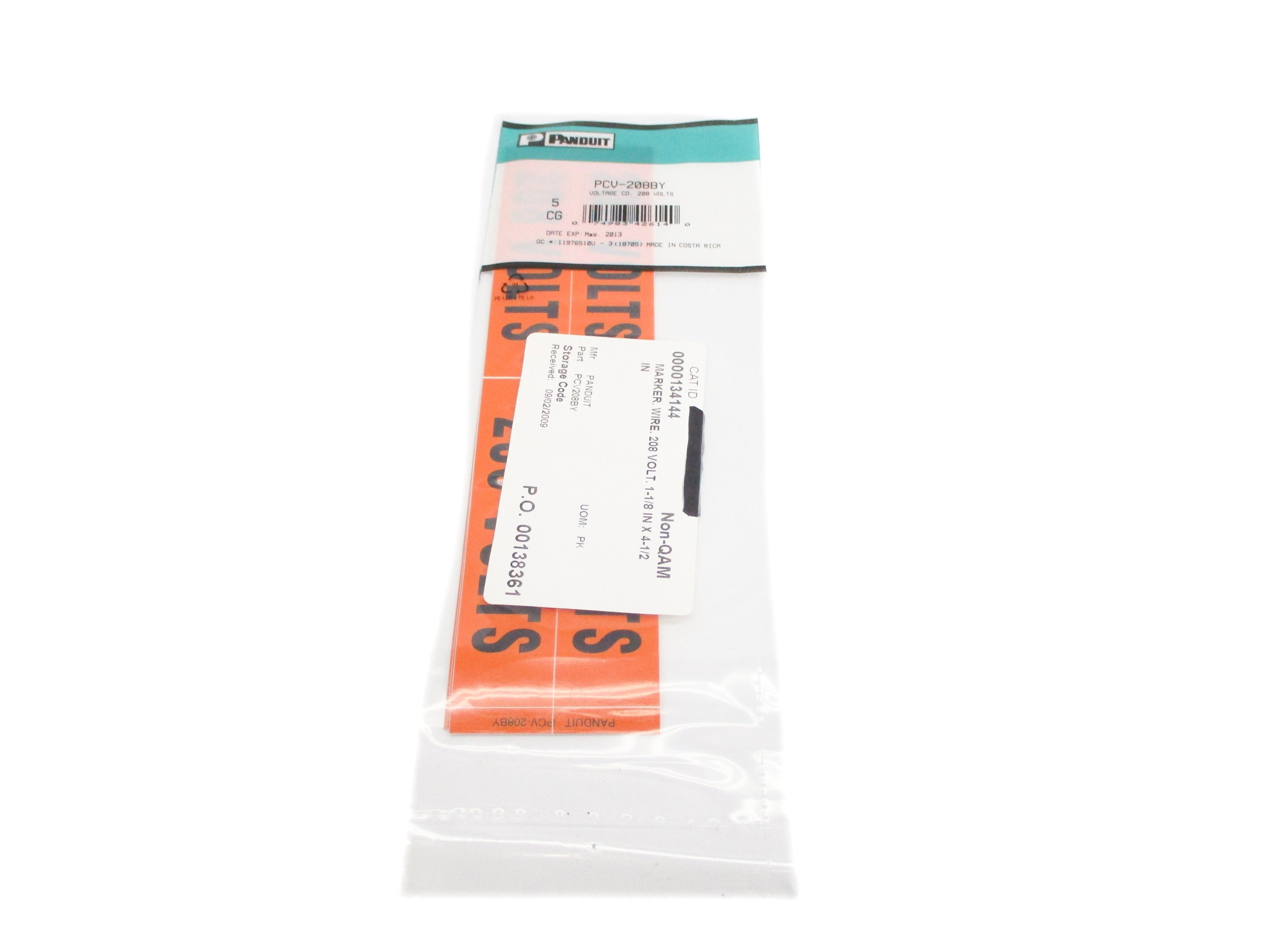 PANDUIT PCV-208BY (PKG OF 5) NSMP