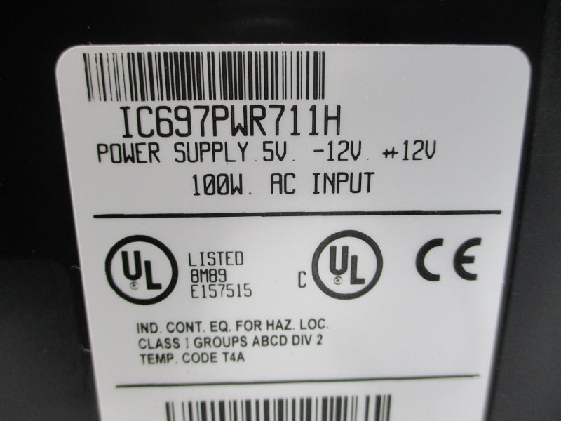 GE FANUC IC697PWR711H 120/240VAC 20A NSNP
