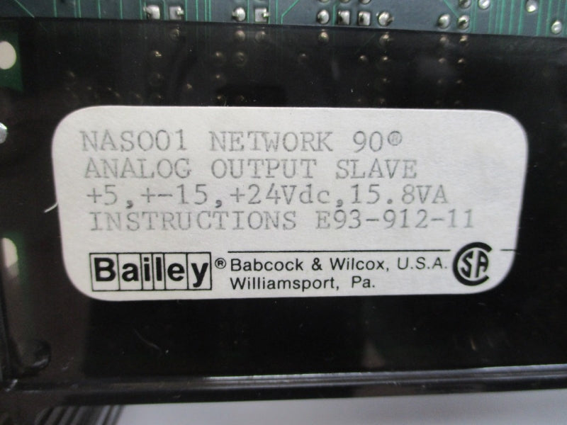 BAILEY NAS001 24VDC UNMP