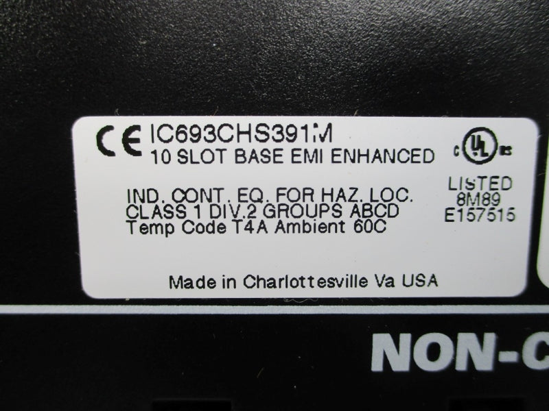 GE FANUC IC693CHS391M NSMP