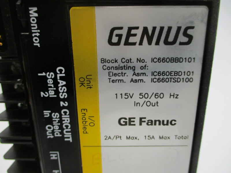 GENIUS IC660BBD101 115VAC 15A NSMP