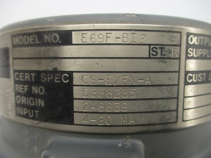 FOXBORO E69F-BI2 3-15PSI UNMP