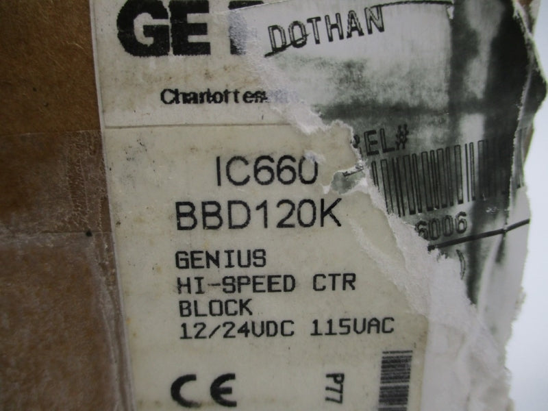 GE FANUC GENIUS IC660BBD120K 115VAC NSMP