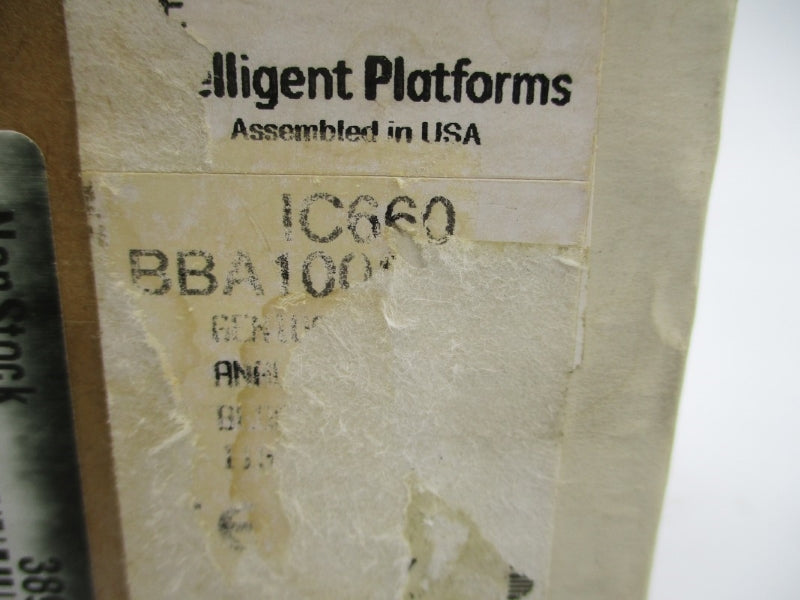 GE GENIUS IC660BBA100 115V .1A NSMP