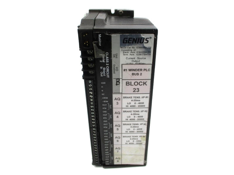 GE FANUC GENIUS IC660BBA105 115V .25A UNMP