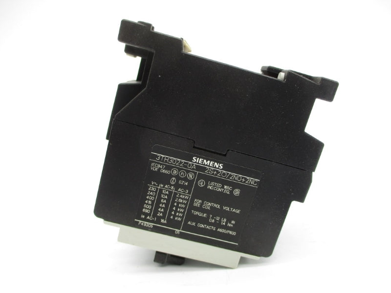 SIEMENS 3TH3022-0AK6 110/120V 16A NSMP
