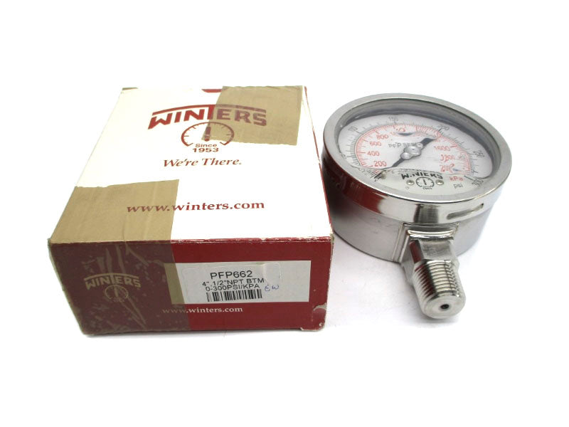 WINTERS PFP662 0-300PSI 4" NSMP