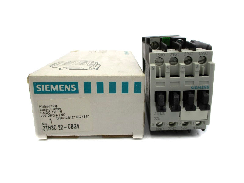SIEMENS 3TH3022-0BG4 125VDC 16A NSMP