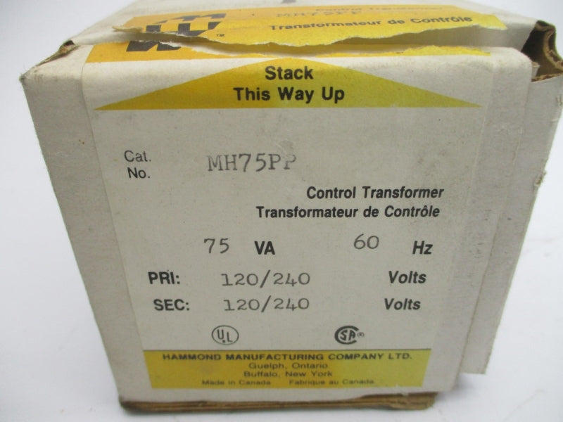 HAMMOND MANUFACTURING MH75PP 120/240V NSMP