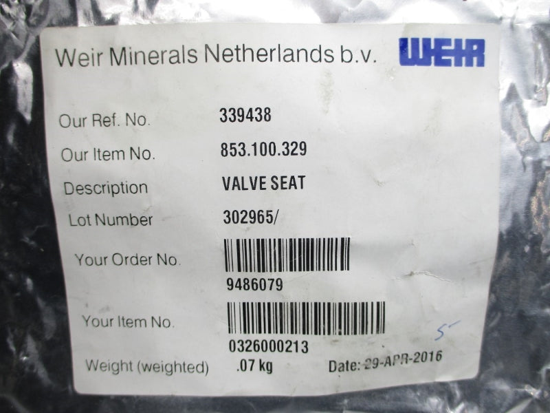 WEIR 853.100.329 NSMP