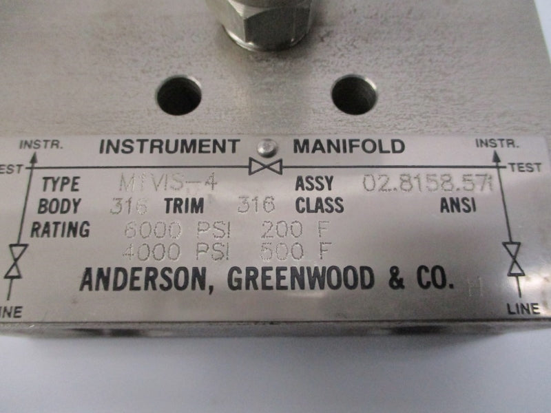 ANDERSON, GREENWOOD & CO. M1VIS-4 4000/6000PSI 200/500'F NSNP