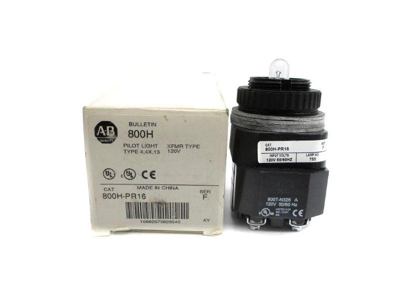 ALLEN BRADLEY 800H-PR16 SER. F 120V (WH) NSMP