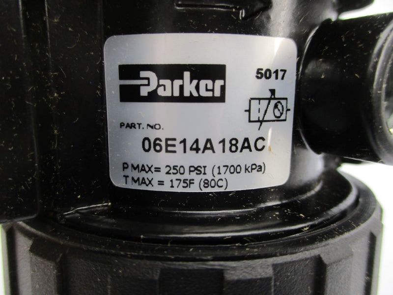 PARKER 06E14A18AC 250PSI 175'F 1/4" NSMP