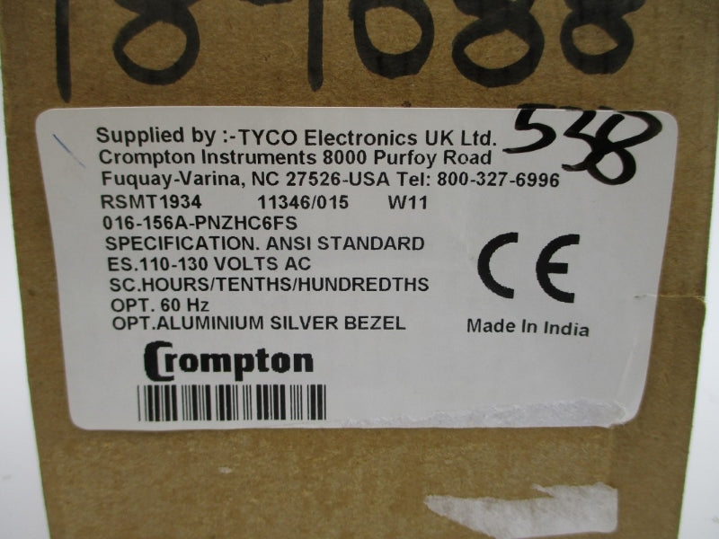CROMPTON 016-156A-PNZHC6FS RSMT1934 110-130VAC NSMP