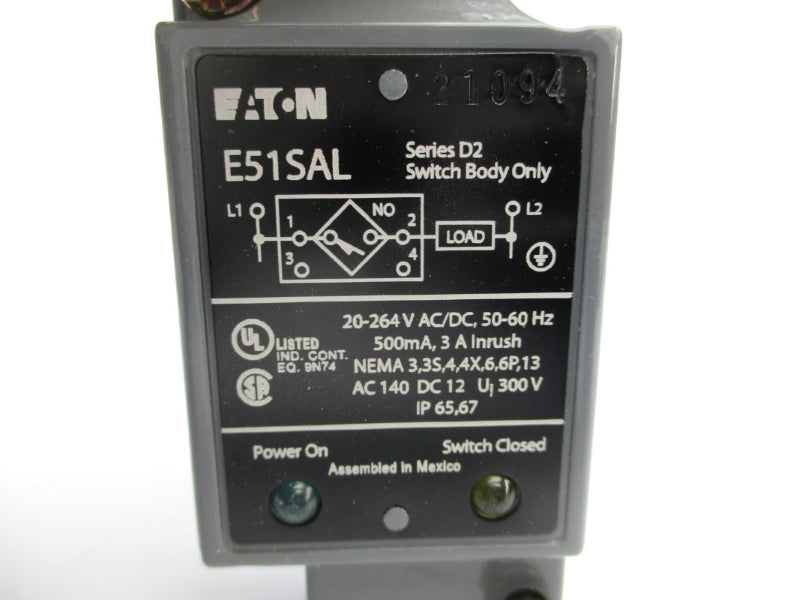 EATON E51SAL SER. D2 20-264VAC/DC NSMP