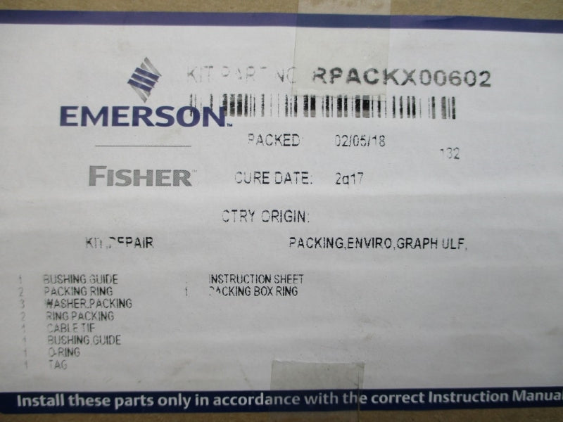 EMERSON RPACKX00602 NSFS