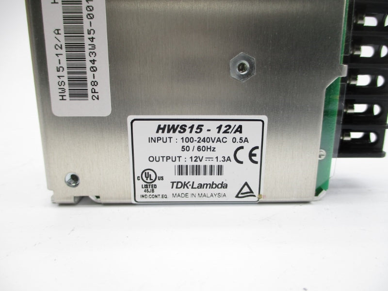 TDK LAMBDA HWS15-12/A 100-240VAC 0.5A NSMP