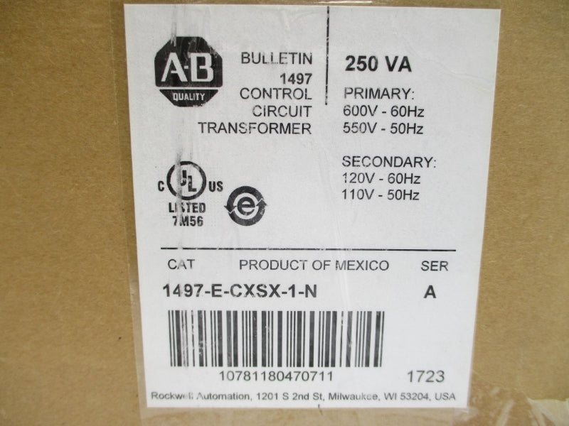 ALLEN BRADLEY 1497-E-CXSX-1-N SER. A 110/120V NSMP