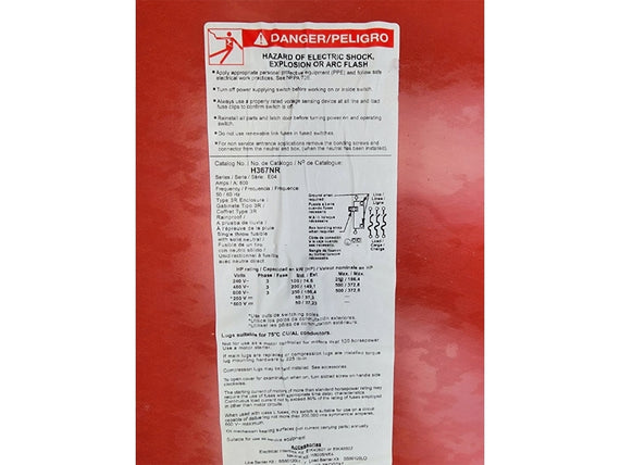 SQUARE D H367NR SER. E04 600VAC 800A (AS PICTURED) NSNP