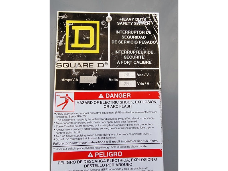 SQUARE D H327N SER. E04 240VAC 800A (AS PICTURED4) NSNP