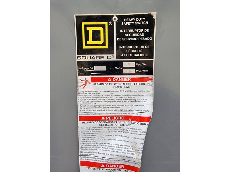 SQUARE D H327NR SER. E04 240VAC 800A (AS PICTURED2) NSNP
