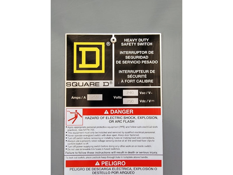SQUARE D H328NR SER. E04 240VAC 1200A (AS PICTURED1) NSNP