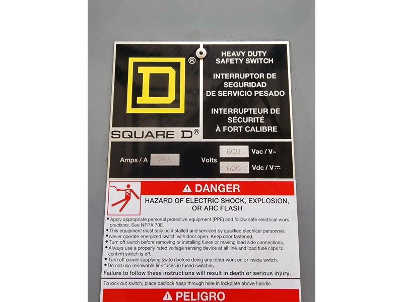 SQUARE D HU368R SER. E04 600VAC 1200A (AS PICTURED5) NSNP