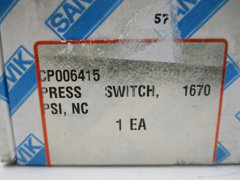 SANDVIK CP006415 1670PSI NSFS