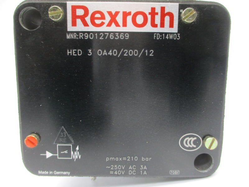 REXROTH HED3OA4X/200/12 R901276369 250VAC 3A NSMP