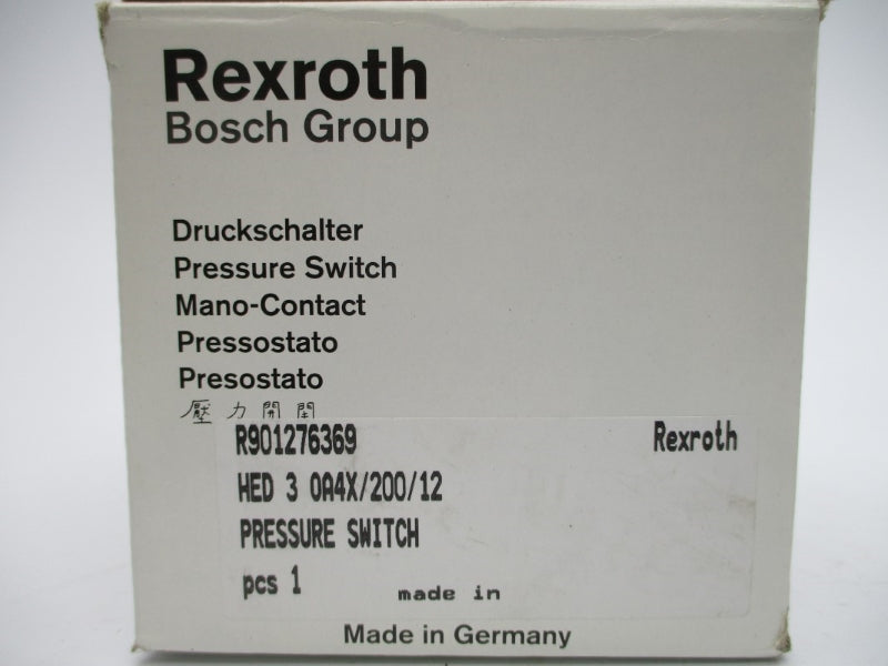 REXROTH HED3OA4X/200/12 R901276369 250VAC 3A NSMP