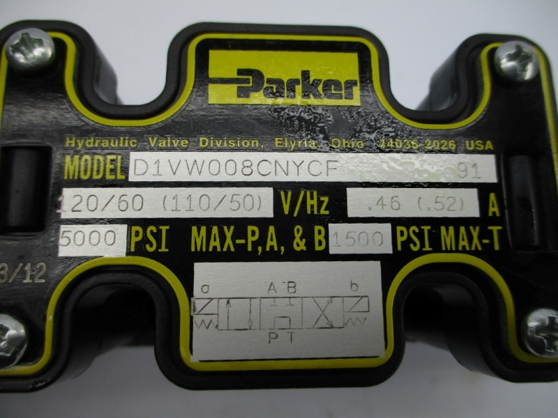 PARKER D1VW008CNYCF 110/120V 5000PSI NSMP