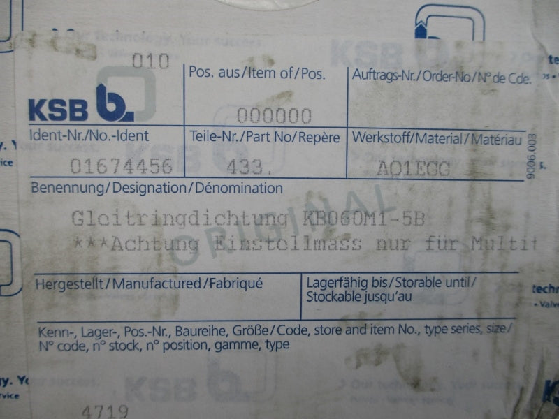 KSB 01674456 433 NSMP