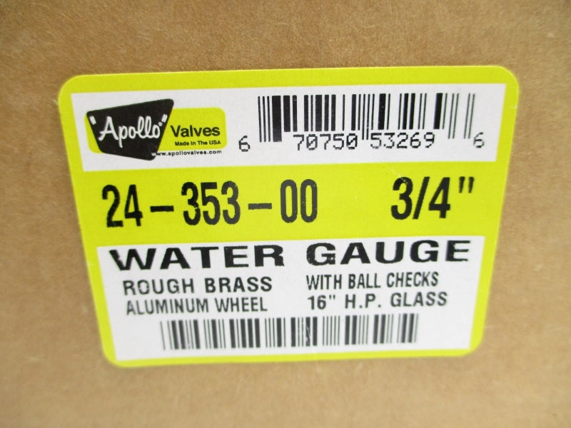 APOLLO 24-353-00 3/4" NSMP