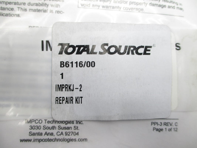 TOTAL SOURCE B6116/00 IMPRKJ-2 NSMP