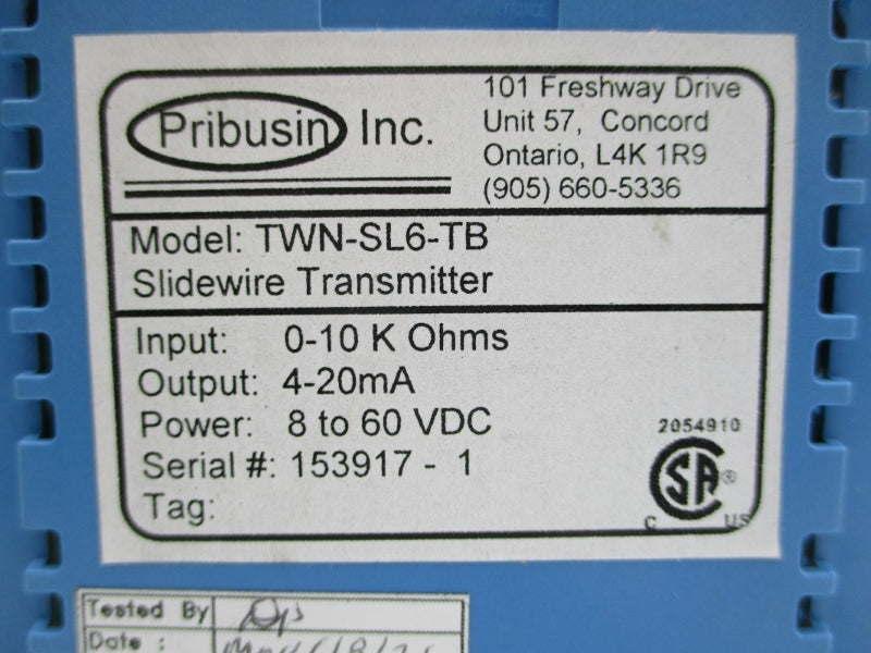 PRIBUSIN TWN-SL6-TB 8-60VDC NSNP