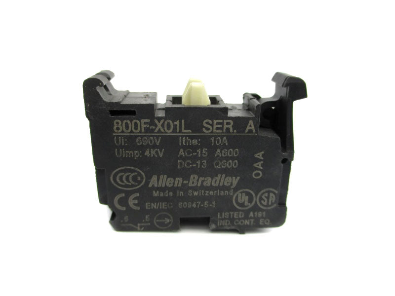 ALLEN BRADLEY 800F-X01L SER. A 690V 10A NSNP