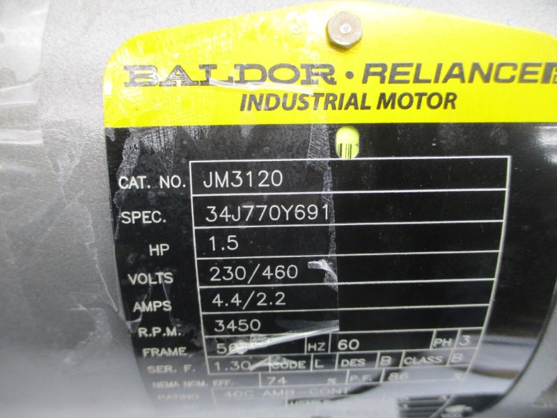 FRANKLIN ELECTRIC FAC-150T W/ BALDOR JM3120 230/460V 4.4/2.2A NSNP