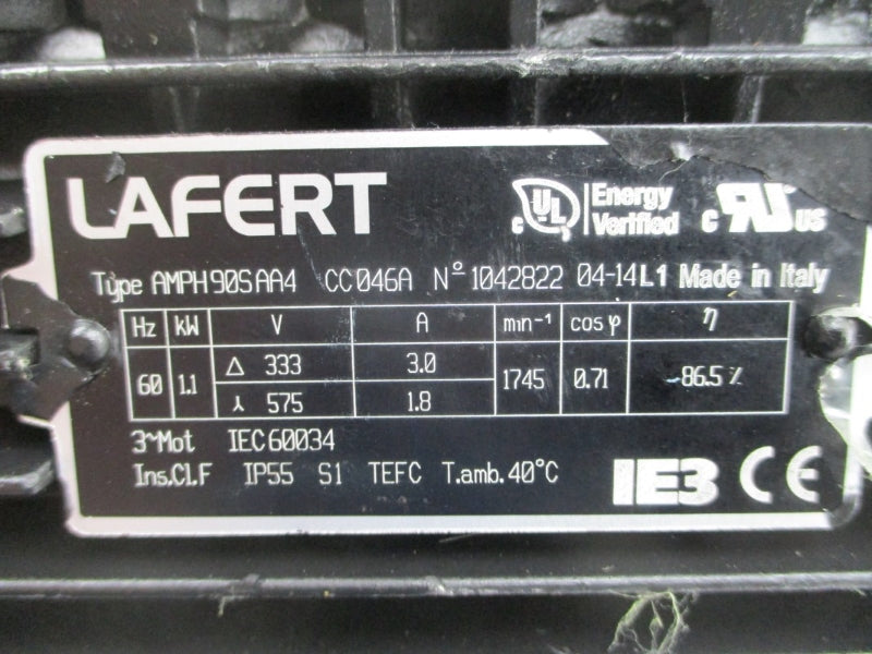 LAFERT AMPH90SAA4 333/575V 3.0/1.8A NSNP