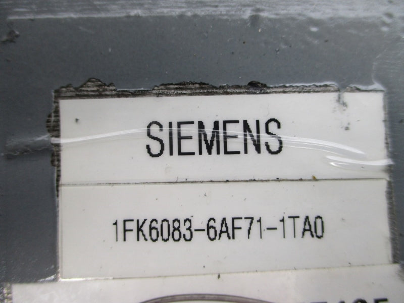 SIEMENS 1FK6083-6AF71-1TA0 (AS PICTURED) NSNP