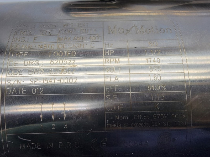 MAX MOTION MPS-154T 575V 1.60A NSNP