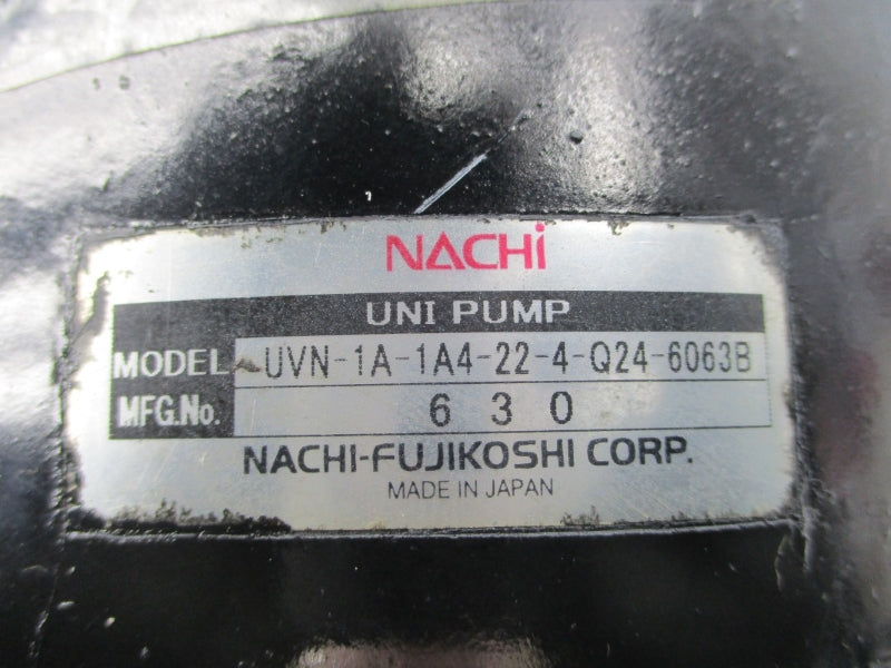 NACHI UVN-1A-1A4-22-4-Q24-6063B 200/220V 9.0/8.7/8.2A REMAN