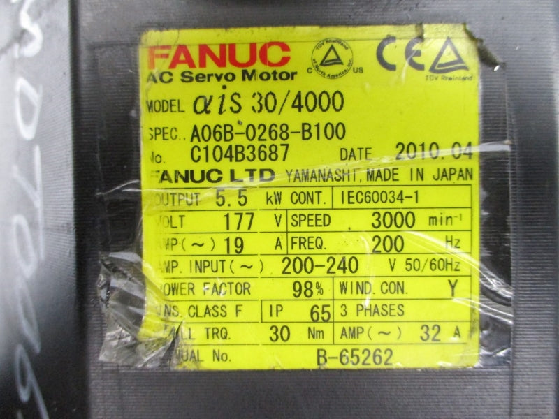 FANUC A06B-0268-B100 200-240V 19A UNMP