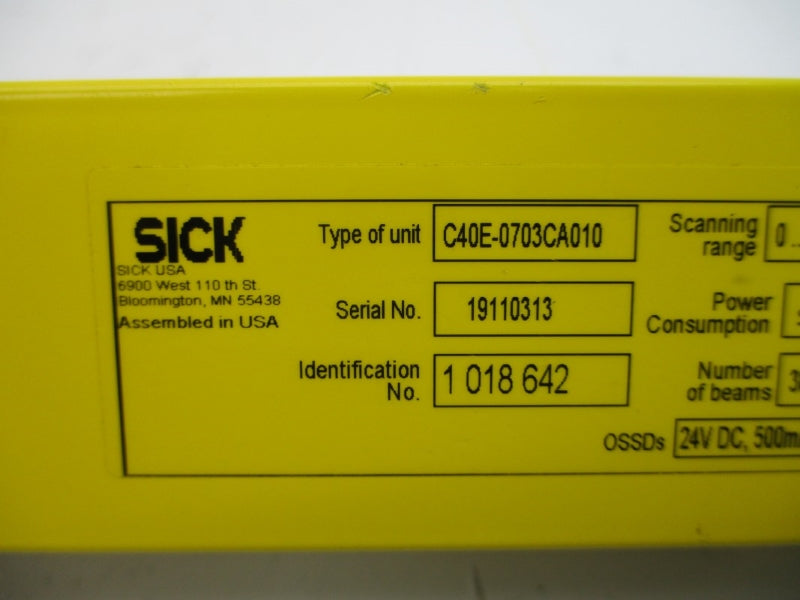 SICK C40E-0703CA010 1018642 24VDC NSNP