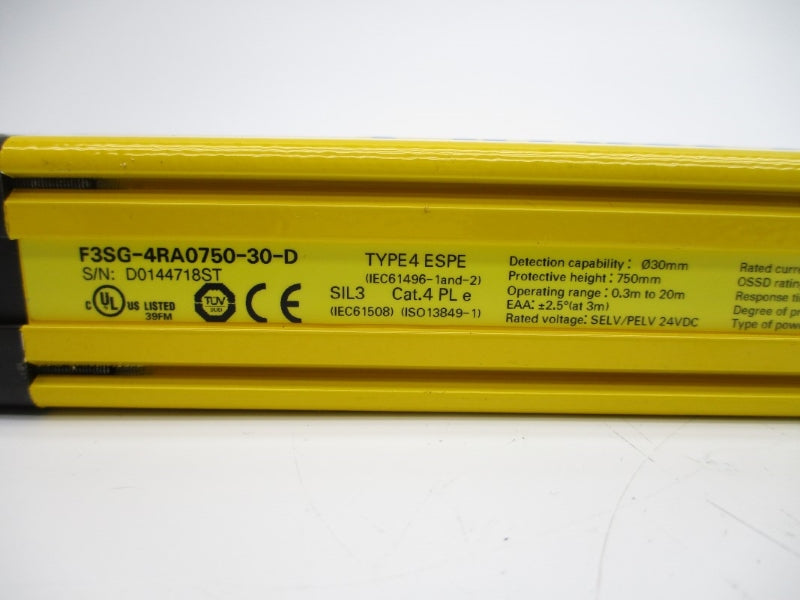 OMRON F3SG-4RA0750-30-D 24VDC NSNP